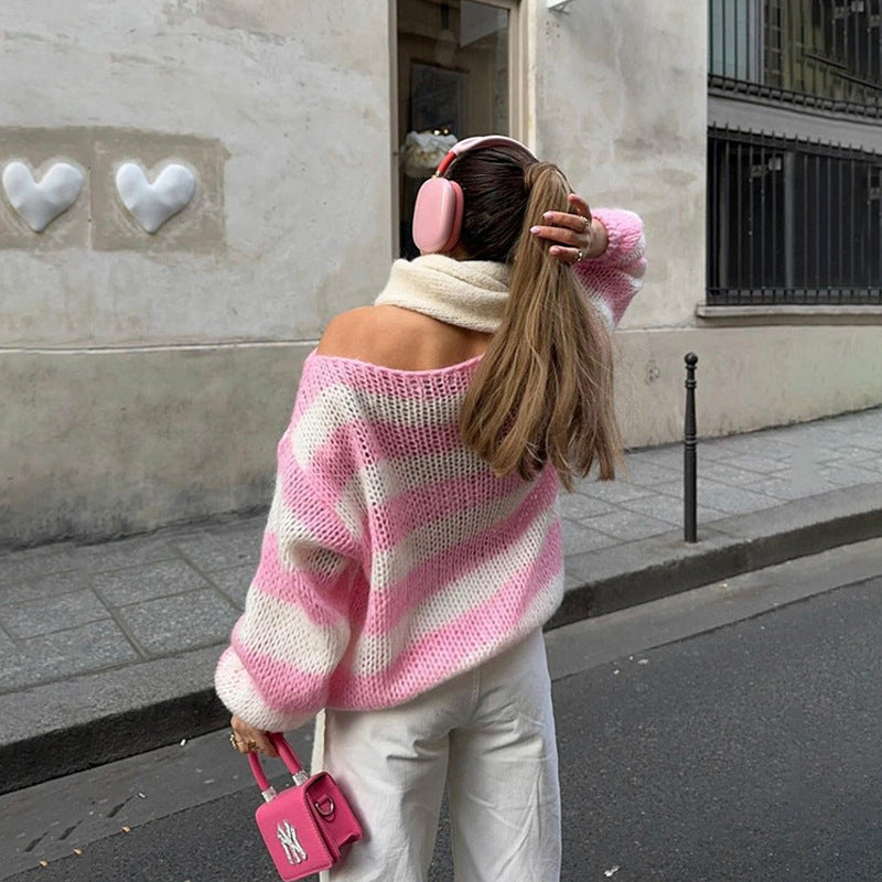 Striped Everyday Knit Pullover