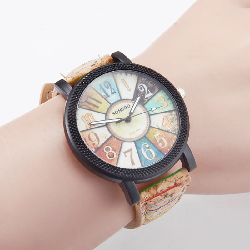 Vintage Leather Strap Watch