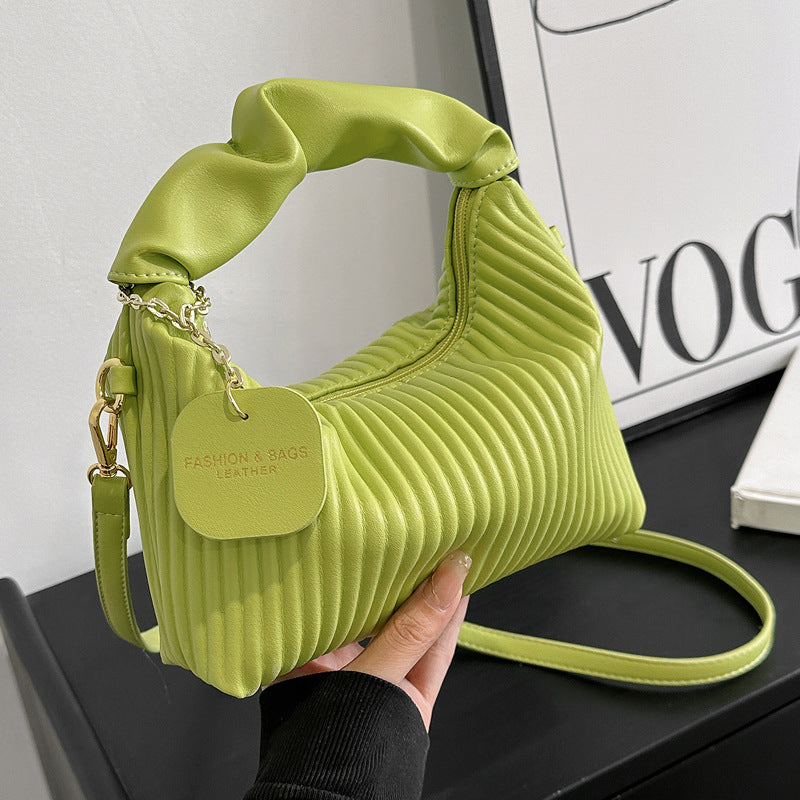 Pleated Cloud Crossbody Bag