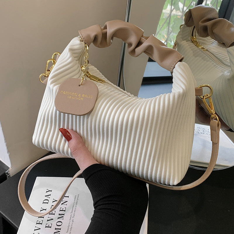 Pleated Cloud Crossbody Bag