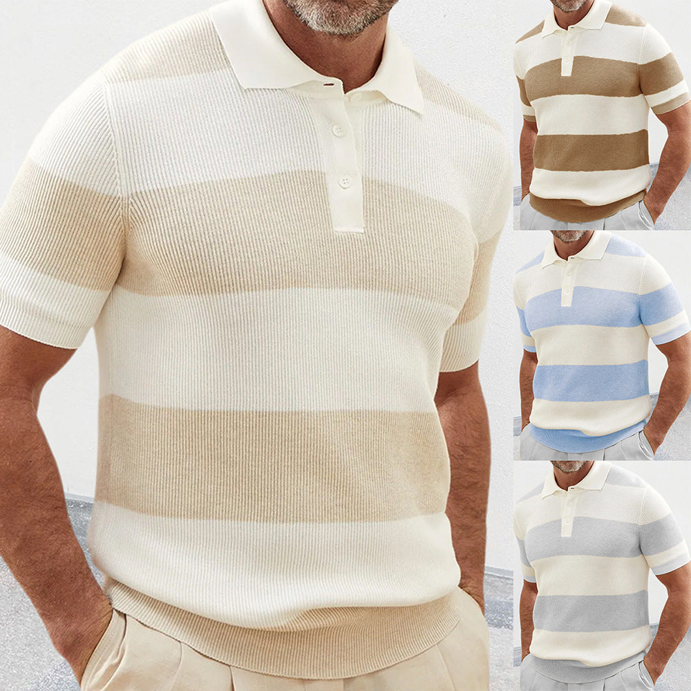Collared Knit Polo Sweater