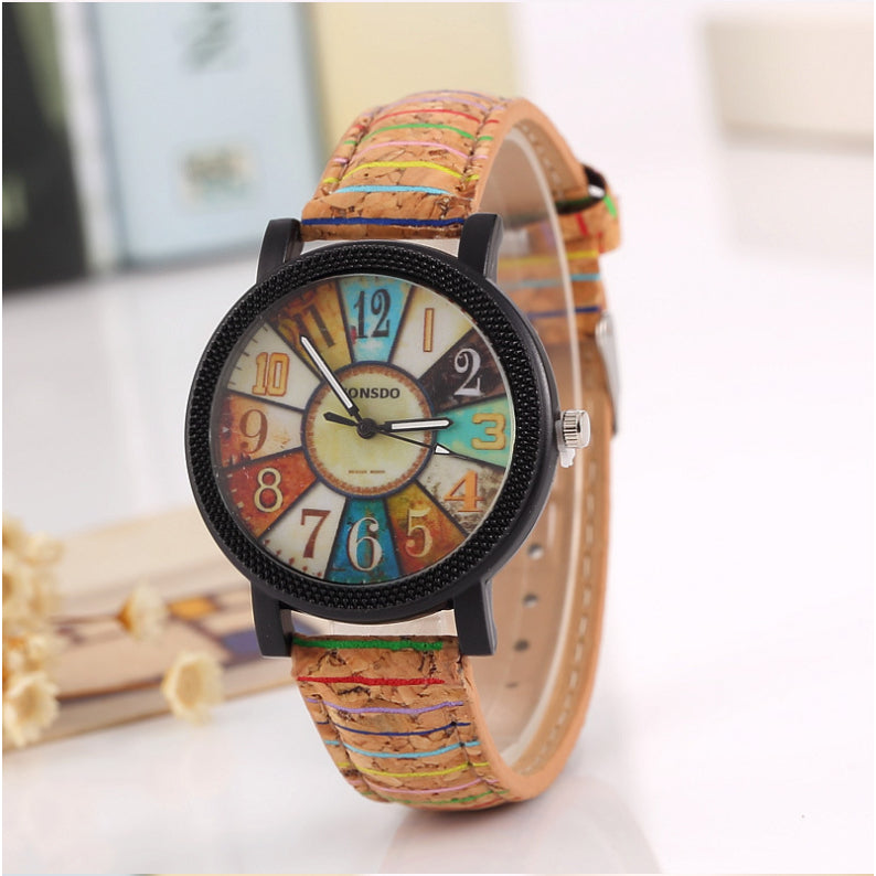 Vintage Leather Strap Watch