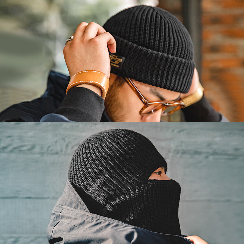 Vintage Panel Knit Beanie