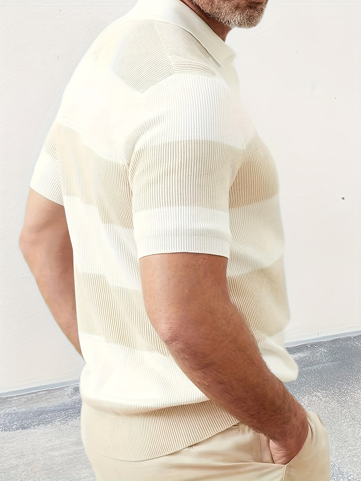 Collared Knit Polo Sweater