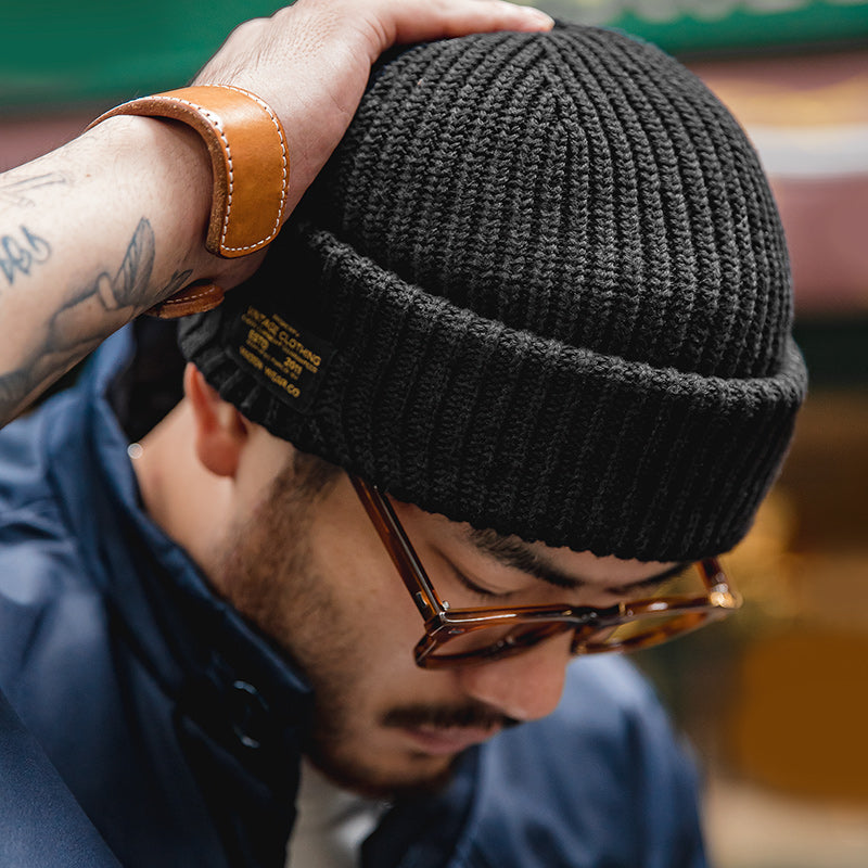 Vintage Panel Knit Beanie