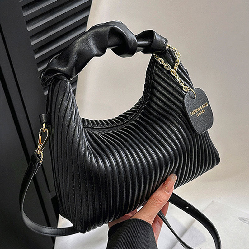 Pleated Cloud Crossbody Bag