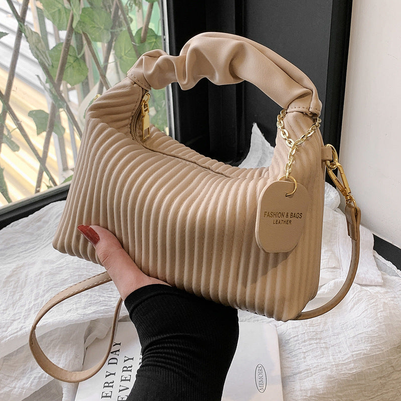 Pleated Cloud Crossbody Bag