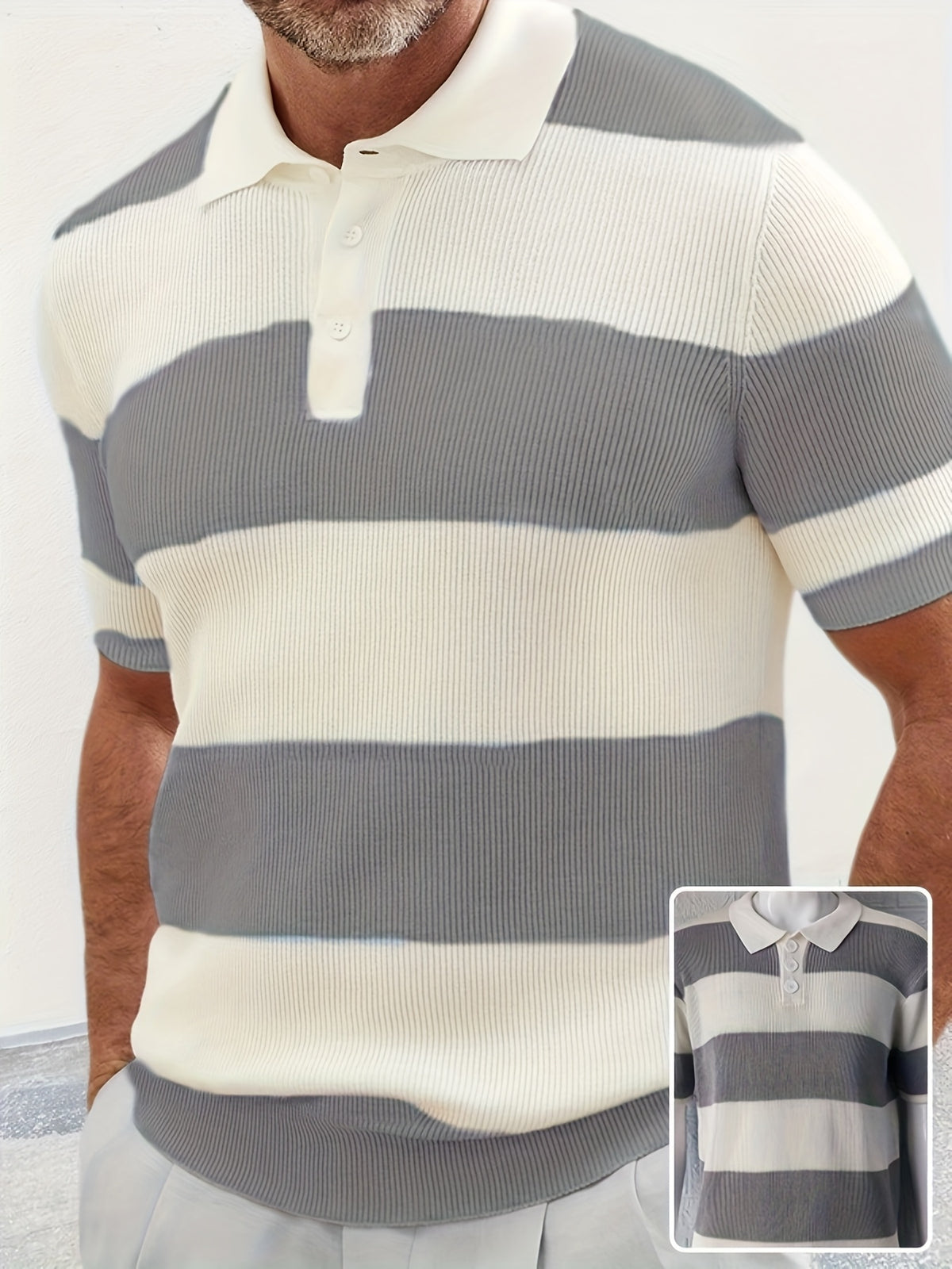 Collared Knit Polo Sweater