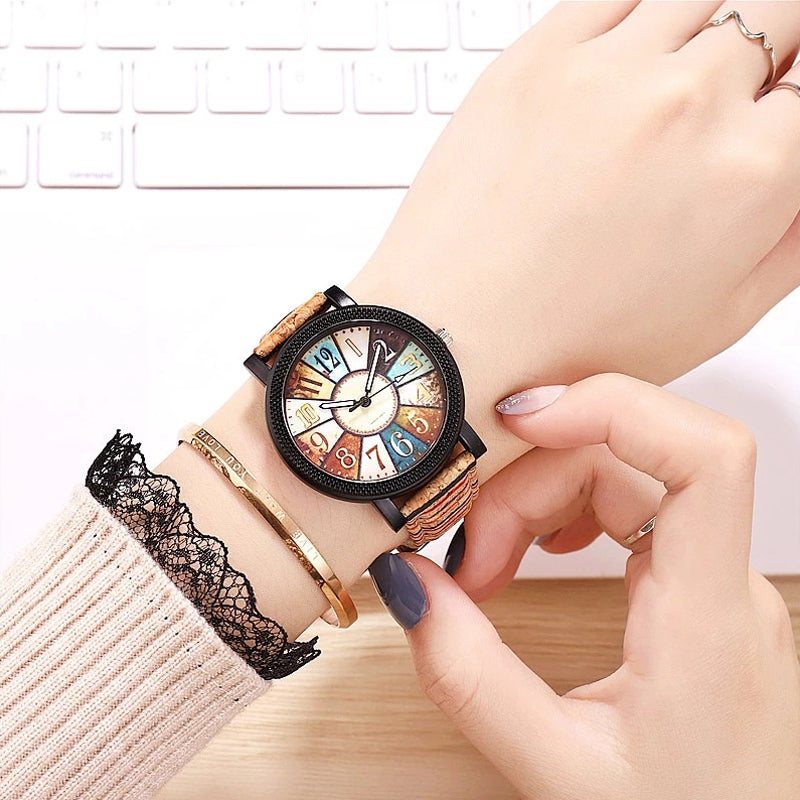 Vintage Leather Strap Watch