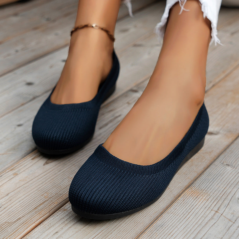 Knit Slip-On Ballet Flats