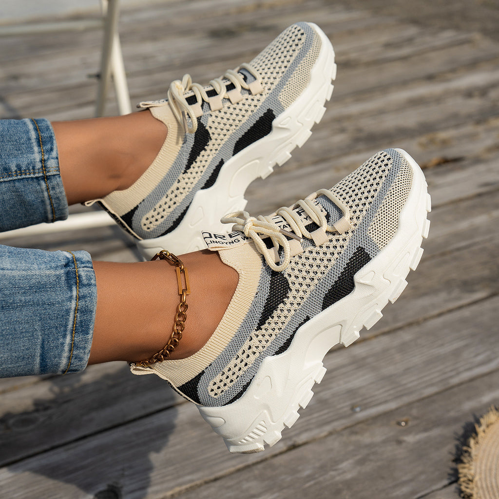 Breathable Knit Walking Sneakers