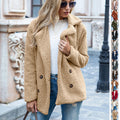 Teddy Lapel Button Coat